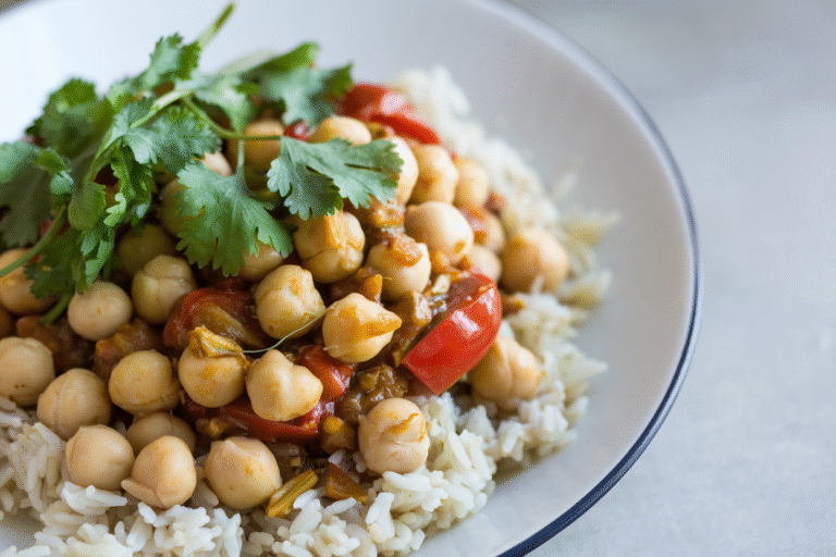 Coconut-Ginger Chickpeas & Tomatoes: The 20-Minute Flavor Bomb You’ll Crave All Week