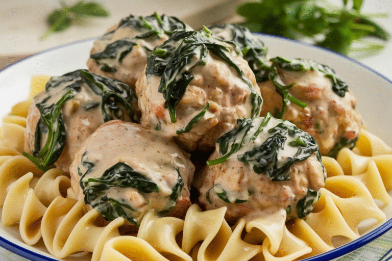 Chicken Florentine Meatballs: The Creamy, Garlicky Power Move Your Weeknight Dinner Needs