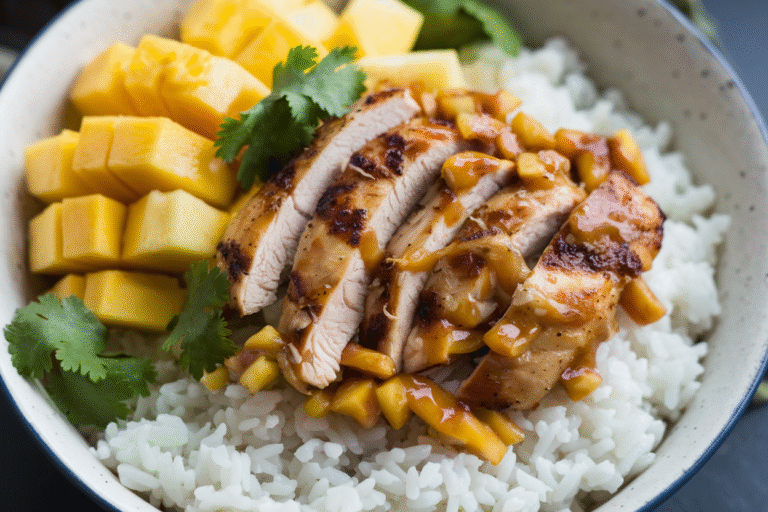 Crave-Worthy Tropical Chicken Cauliflower Rice Bowls: Big Flavor, Beach Vibes, Zero Carb Regret