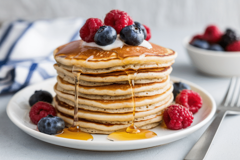 High Protein Greek Yogurt Pancakes: Fluffy Stacks That Hit Your Macros Without Missing Your Mornings