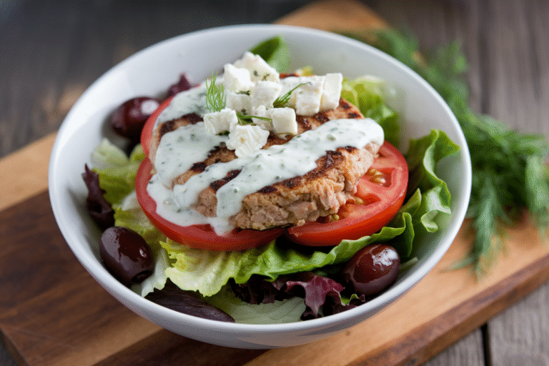 Greek Turkey Burger Bowl with Tzatziki Sauce: The High-Protein Power Lunch That Actually Tastes Like Vacation