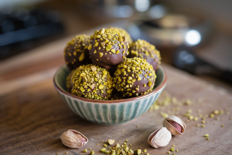 Pistachio Truffles That Taste Like Luxury and Take Less Time Than Your Coffee Run
