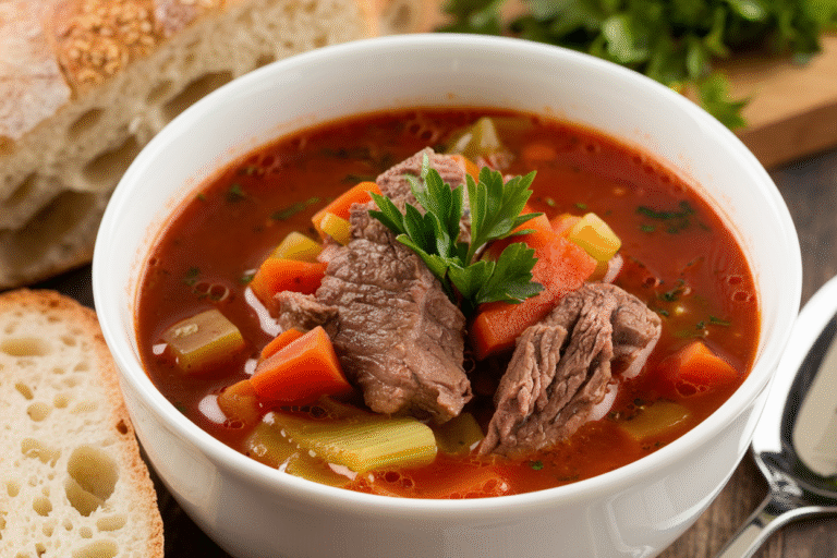 Italian Veggie Beef Soup That Tastes Like Nonna’s Hug (But Faster)