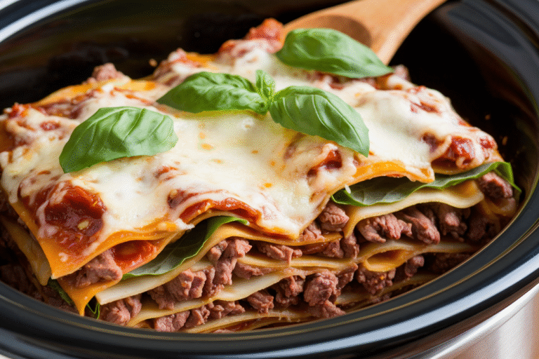 Crockpot Beef Lasagna That Practically Cooks Itself (And Tastes Like Nonna’s Best)