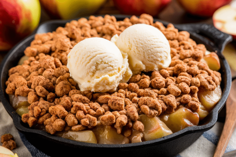 Apple Crisp That Slaps: The 30-Minute Dessert You’ll “Accidentally” Eat for Breakfast