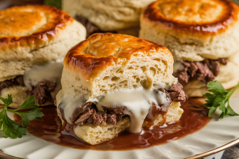 French Dip Stuffed Biscuits: The Juicy, Cheesy Handheld You’ll Regret Not Making Sooner