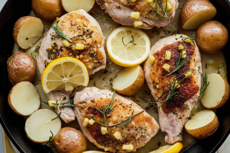 Weeknight Hero: Lemon-Garlic Skillet Chicken and Potatoes That Tastes Like a Fancy Dinner Without the Drama