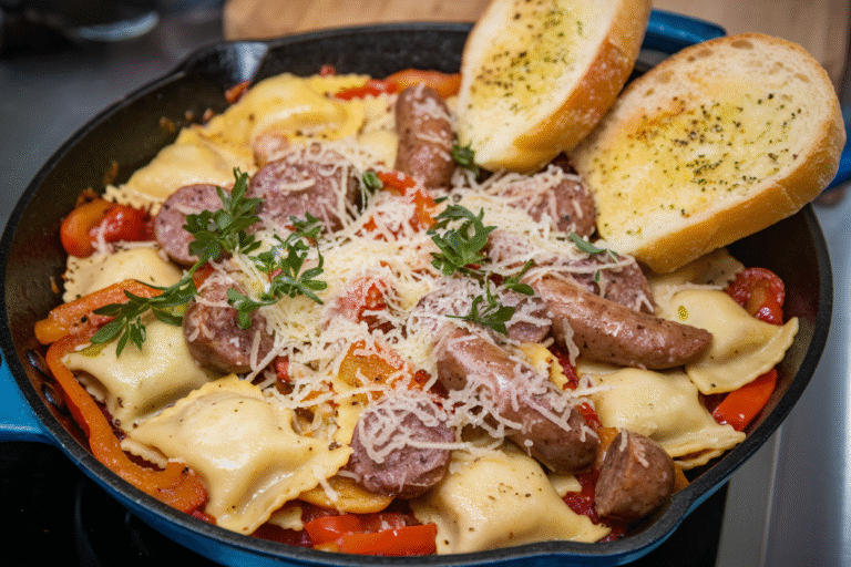 Sausage and Pepper Ravioli Skillet: The 20-Minute Power Move Your Weeknight Craves