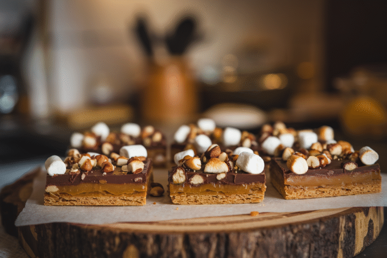 Meet Your New Bake-Sale Flex: Chocolaty Caramel-Nut S’more Bars That Everyone’s Raving About: Irresistibly Chewy & Gooey