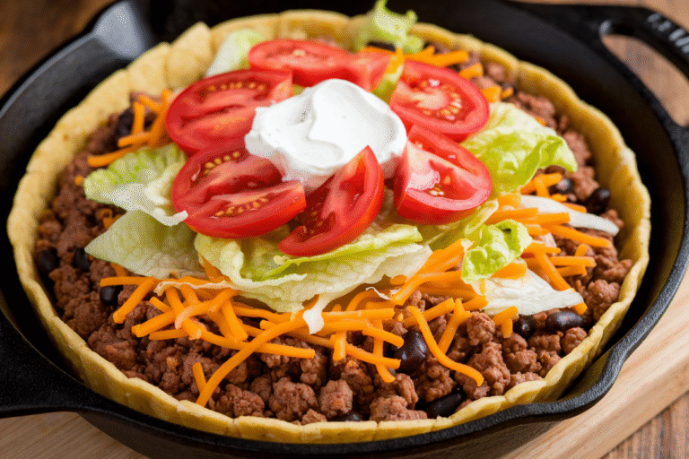Skillet Taco Pie That Breaks the Internet: Crispy, Cheesy, One-Pan Weeknight Glory