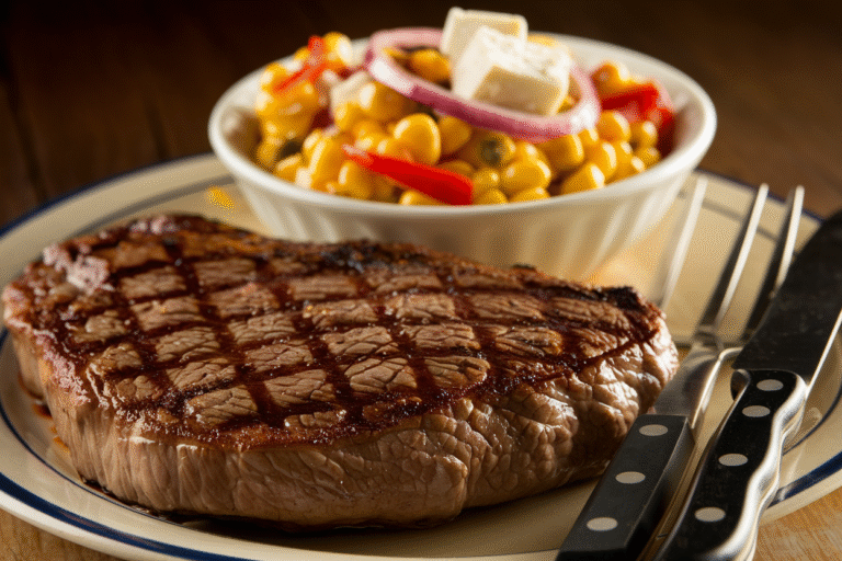 Grilled Steak with Greek Corn Salad: The Juicy, 20-Minute Power Move Your Weeknight Deserves