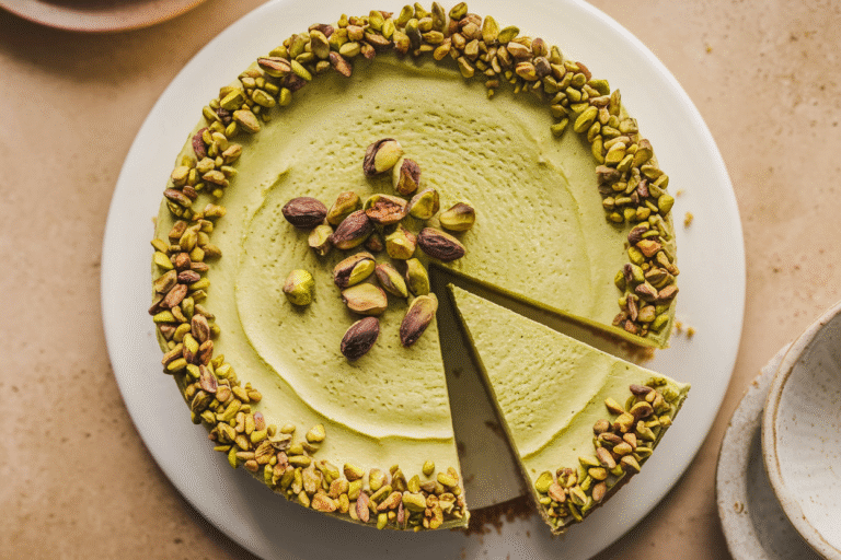 Pistachio Cheesecake That Goes Viral: Creamy, Crunchy, and Absolutely Unforgettable