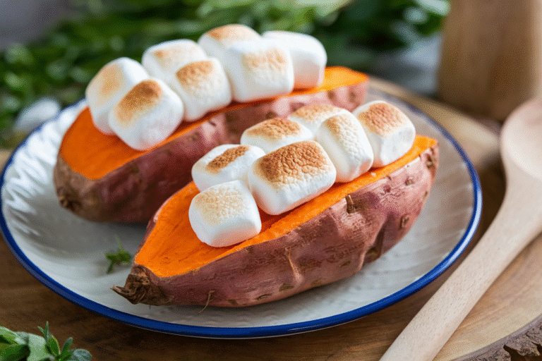 Sweet Potatoes with Marshmallows That Break the Internet: Crispy, Gooey, and Impossible to Stop Eating