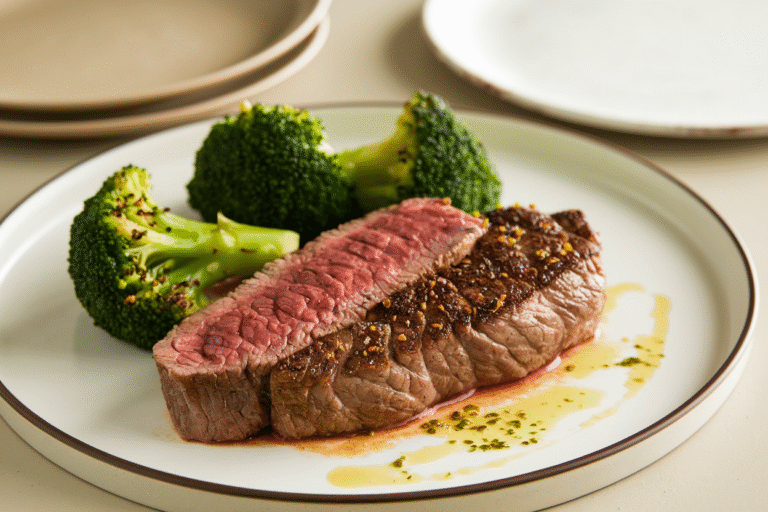 Steak & Broccoli with Garlic Butter Sauce: The 15-Minute Power Dinner You’ll Brag About