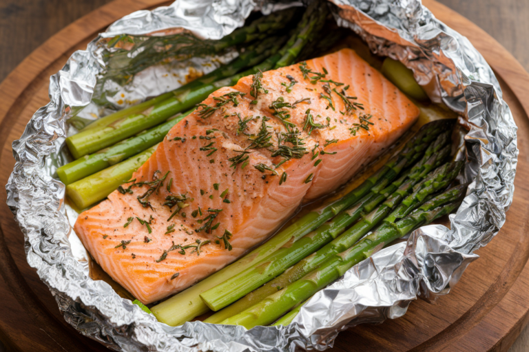 Garlic Lemon Butter Salmon and Asparagus Foil Packets: Your New Favorite Dinner Hack