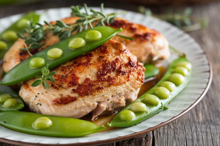 Crack the Code to Dinner Domination: Skillet Chicken with Snap Peas That’ll Steal the Show!