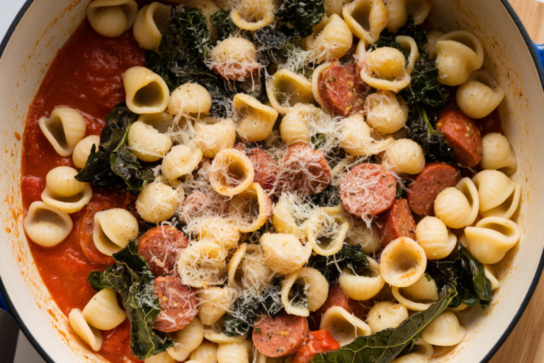 Easy Sausage and Kale Orecchiette (One-Pan, Weeknight Dinner)