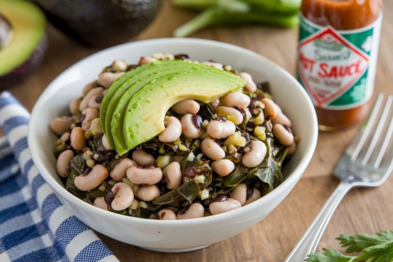 Turn Up the Heat and Greens: The Ultimate Spicy Black-Eyed Pea & Collard Green Salad You Never Knew You Needed