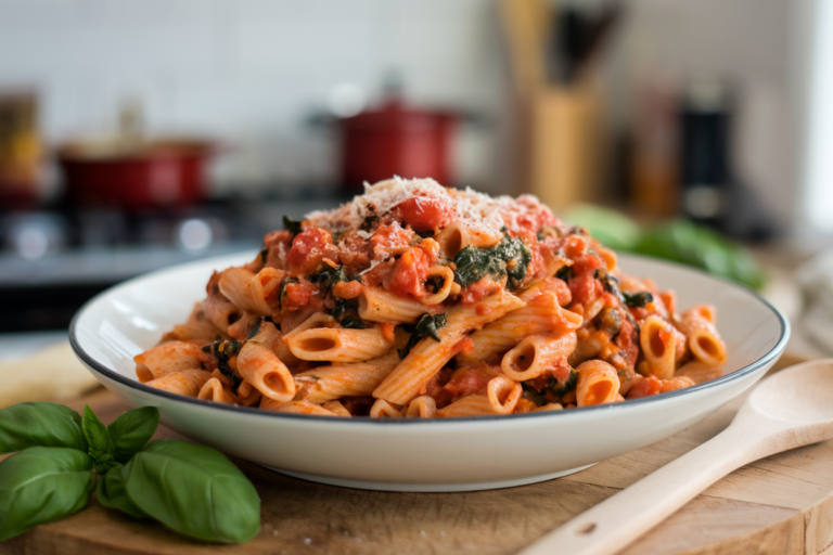 Unlock Ultimate Flavor: Creamy Tomato & Spinach Lentil Pasta That Will Change Dinner Forever