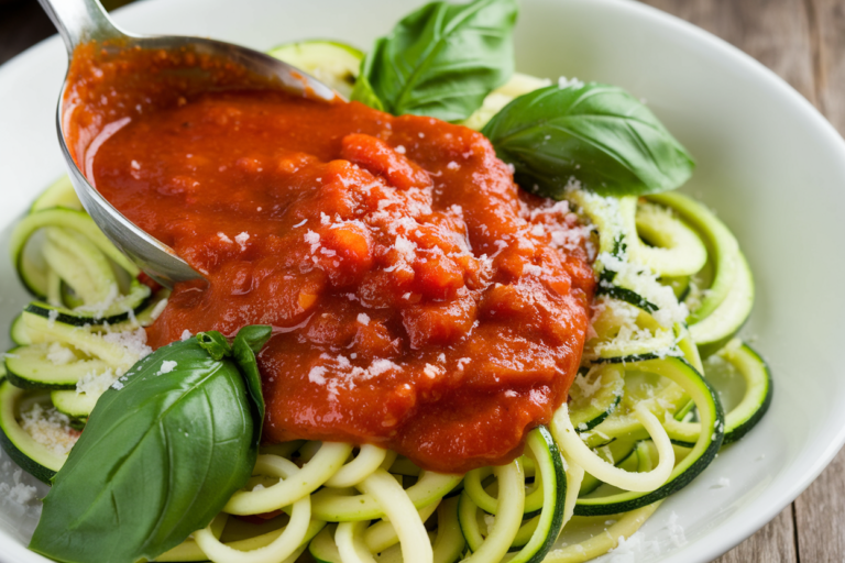 Marinara Sauce with Zucchini Noodles: The Ultimate Guilt-Free Italian Craving Hack!