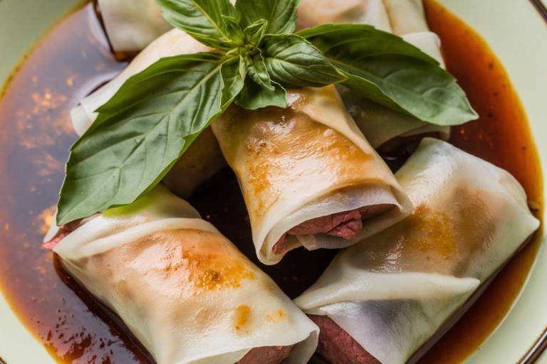 Unlock the Secret to Flavor Explosion: Irresistible Thai Basil Beef Rolls That Slap
