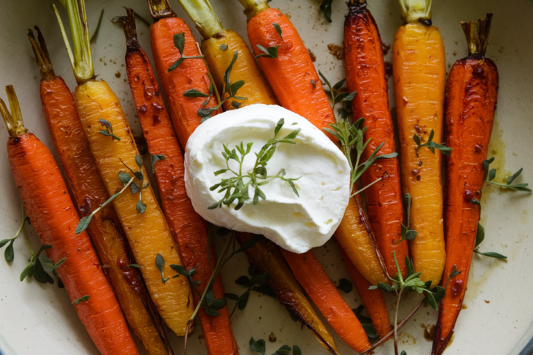 Unlock Explosion of Flavor with Harissa-Roasted Carrots and Dreamy Whipped Feta!