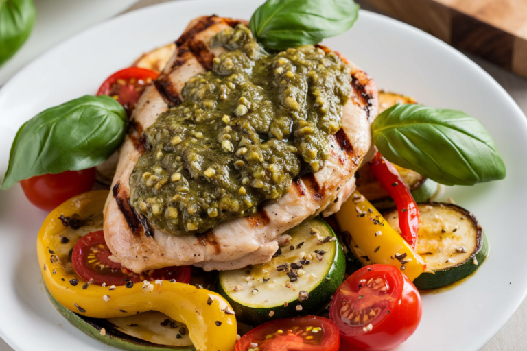 Unlock Flavor Explosion with This Epic Pesto Chicken & Veggies Recipe You Can’t Miss!