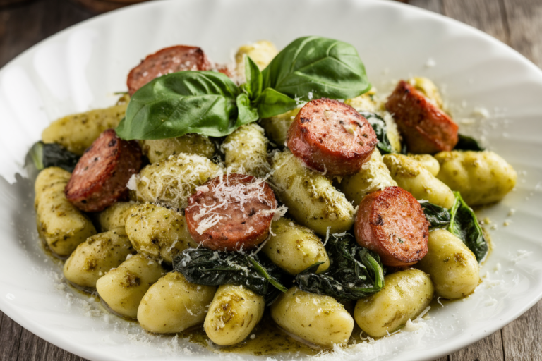 Unlock Ultimate Comfort Food: Pesto Gnocchi with Sausage & Spinach That’ll Blow Your Mind
