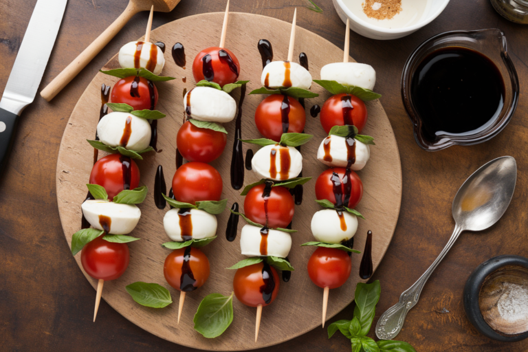 The Best Caprese Skewers Recipe (Make-Ahead Party Appetizer)