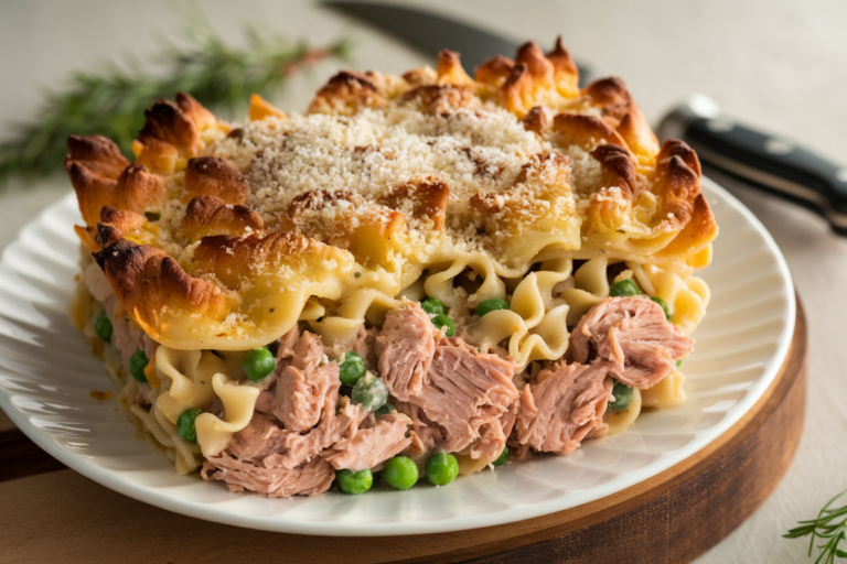 Easy One-Pan Tuna Noodle Casserole for Busy Nights