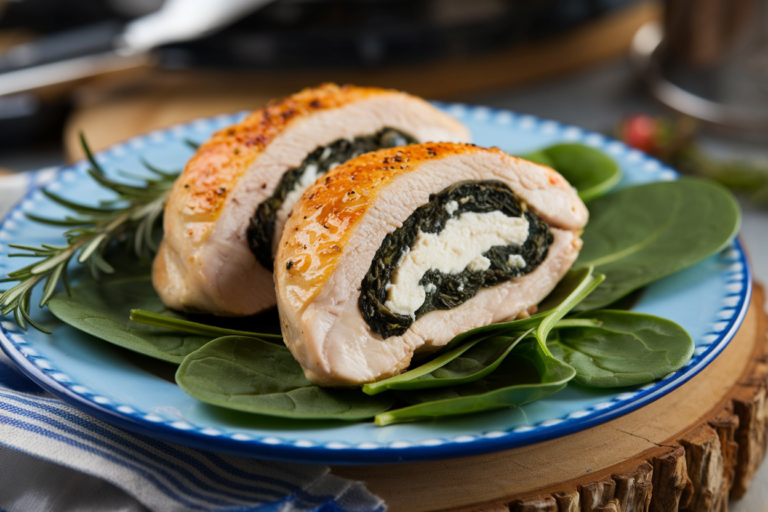 The Best Spinach and Feta Stuffed Chicken (Baked to Perfection)