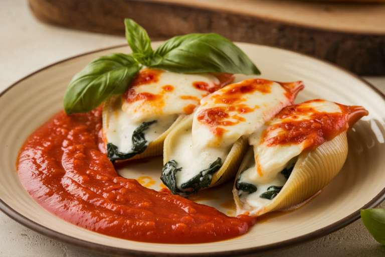 Unlock Ultimate Comfort: Dive Into These Creamy Ricotta & Spinach Stuffed Shells That Everyone’s Raving About!