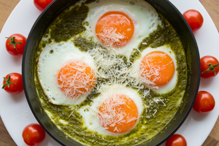 Gluten-Free Pesto Eggs Recipe for a Quick Breakfast