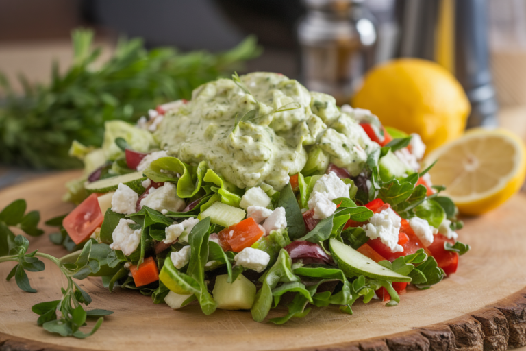 Green Goddess Salad Recipe (The BEST Creamy Dressing)