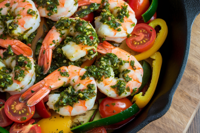 The Best One-Pan Chimichurri Shrimp | Easy Recipe