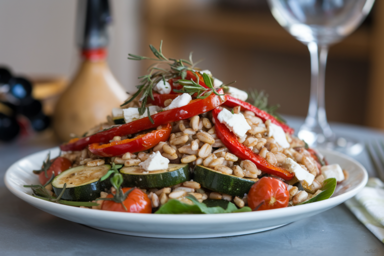 Roasted Veggie & Farro Salad: An Easy, Healthy Recipe You’ll Crave