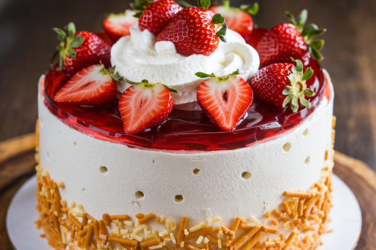 Unlock the Ultimate Sweet & Salty Magic with This Strawberry Pretzel Salad Poke Cake That Everyone’s Buzzing About!