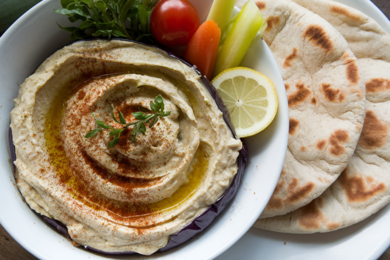 Easy Baba Ganoush (Authentic Roasted Eggplant Dip)