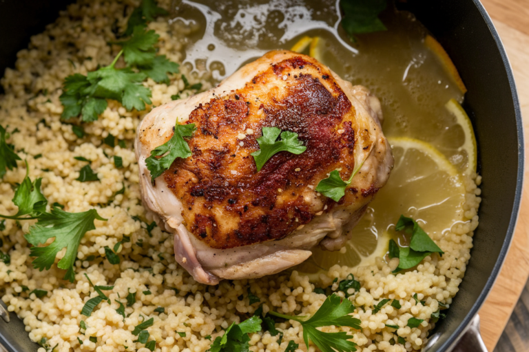 Quick & Healthy One-Pan Chicken and Bulgur Pilaf – Ready in 30 Minutes