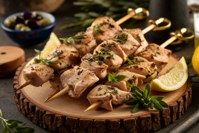 Unlock the Magic of Mediterranean Flavor with Irresistible Chicken Souvlaki Skewers!