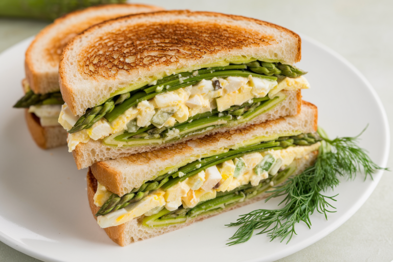 Unlock Garden-Fresh Magic with These Irresistible Asparagus & Egg Salad Sandwiches!