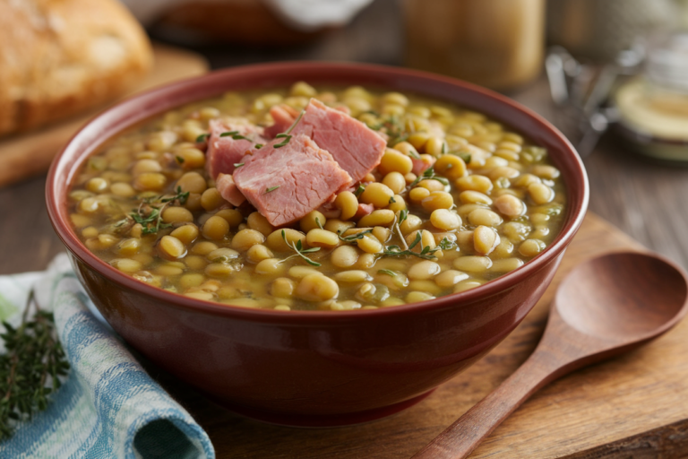 Easy Split Pea Soup with Ham (Hearty & Budget-Friendly)