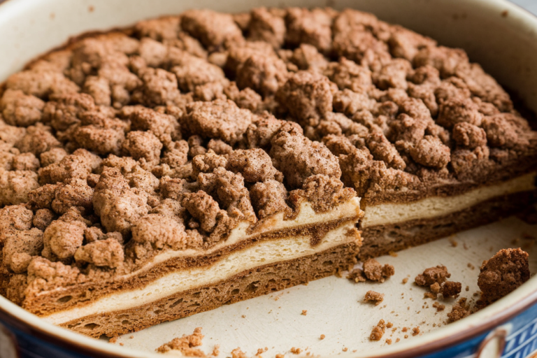 Easy Sourdough Cinnamon Crumb Cake Recipe