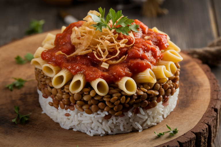 Unlock the Ultimate Comfort Food: Koshari (Egyptian Lentils, Rice, and Pasta) That Will Blow Your Mind!