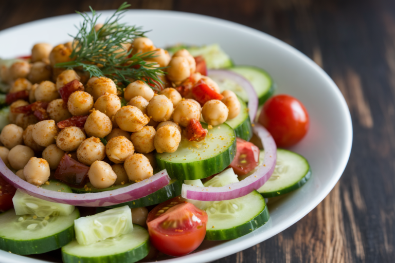 Unlock Flavor Explosions with This Spiced Chickpea Cucumber Salad You Didn’t Know You Needed