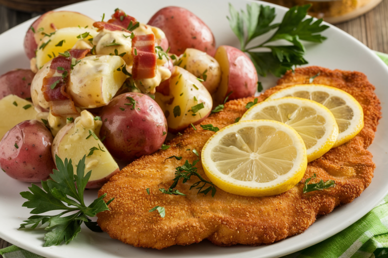 Why Schnitzel with Lemon & German Potato Salad Is Your New Obsession (Yes, Even On Weeknights)
