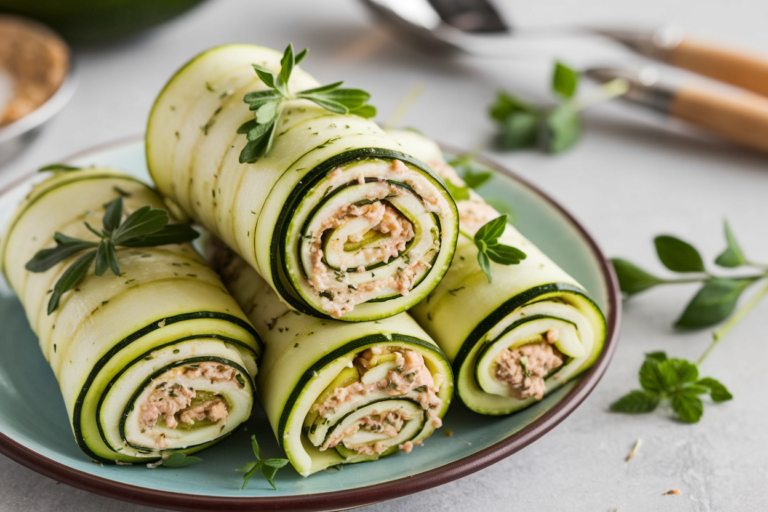 How to Make Zucchini Roll-Ups with Vegan Cashew Cheese
