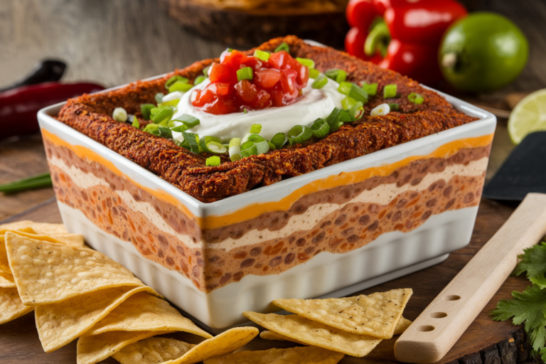 The Best 7-Layer Tex-Mex Dip Recipe – Easy & Ready in 15 Mins