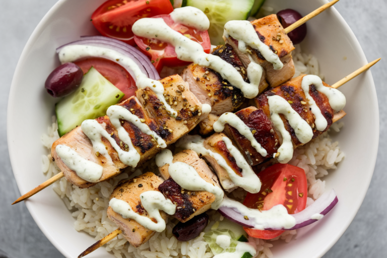 Easy Greek Chicken Gyro Bowls (High Protein Meal Prep)