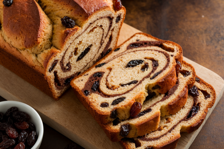 The Best Moist Cinnamon Raisin Swirl Bread